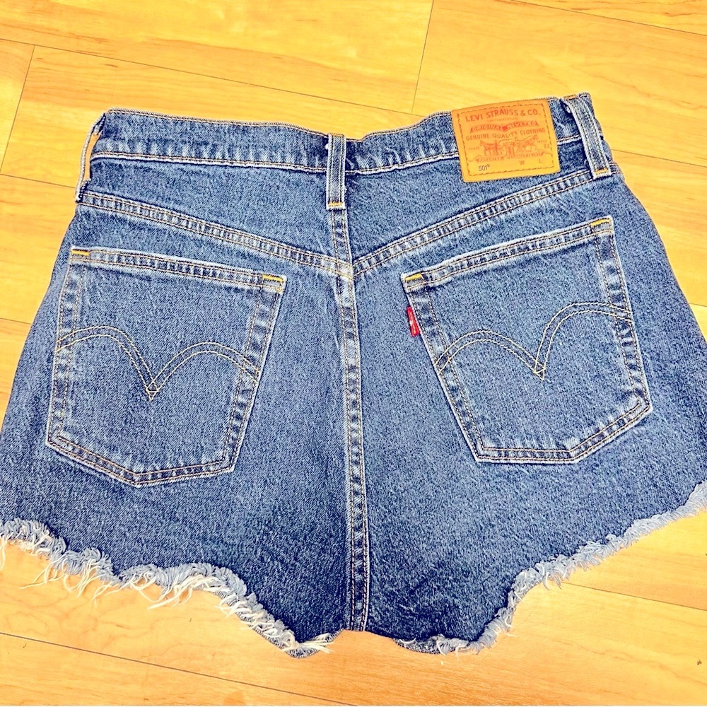 Levi's Women's Blue Denim Shorts